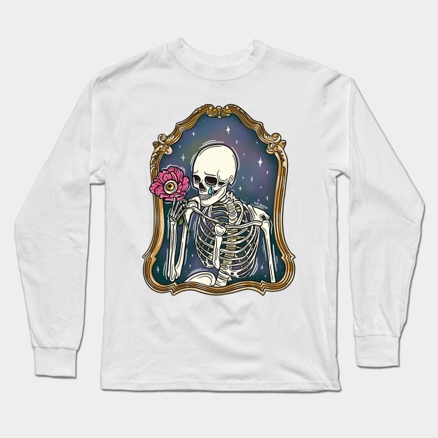 Mirror Mirror Long Sleeve T-Shirt by Sad Skelly